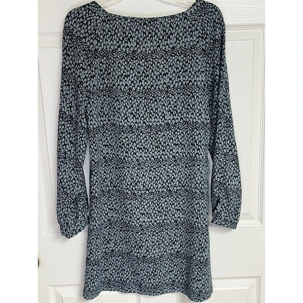 Jack Women Dress Size M Medium Gray 100% Polyester Lined Lightweight